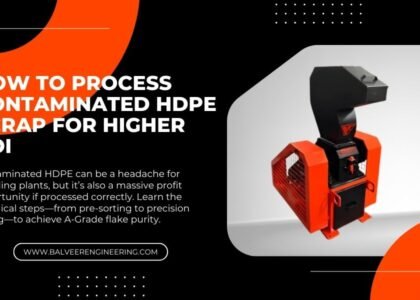 How to Process Contaminated HDPE Scrap for Higher ROI